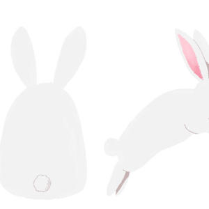 【無料素材】うさぽん【透過素材】