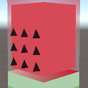 Watermelon jelly block/スイカのゼリーブロック
