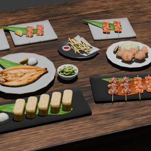 居酒屋フードセット-vol.1 (Izakaya food props-vol.1)