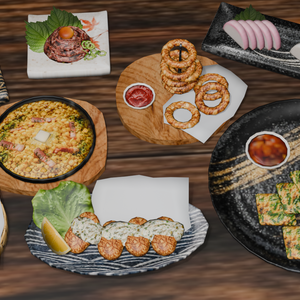 居酒屋フードセット-vol.5 (Izakaya food props-vol.5)