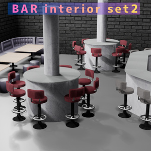 BAR インテリア構築セット  (BAR Interior module set)