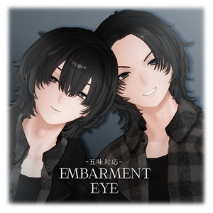五味用アイテクスチャ「Embarment white eye」+「Embarment white eye」- Gomi eye texture-