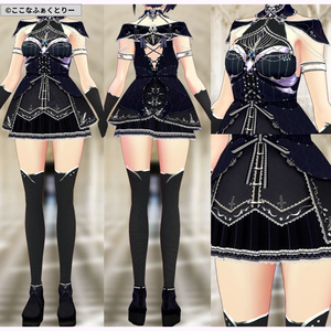 ゴスロリ衣装セット 無料版有・VRoidテクスチャ】 ゴスロリ衣装セット - CSGraphicArt