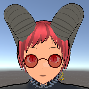 ウェスタン・ゴス・レトロ眼鏡 - Stylized Retro Goth Glasses