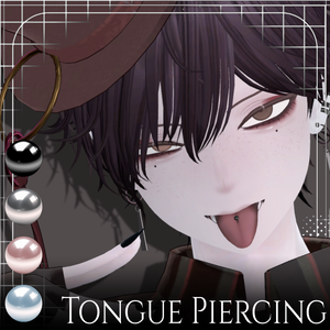 003 // 40アバター対応 // Simple Tongue Piercing