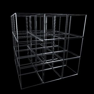 【3Dモデル】フレームのみのルーブックキューブ
