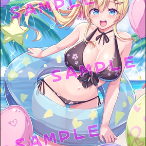 水着莉桜ちゃんタペストリー(B2縦)