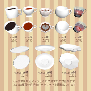 【VRChat向け】テーブルウェアセット 缩略图 5