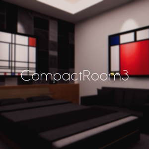 【VRChat想定】CompactRoom3【ワールドアセット】