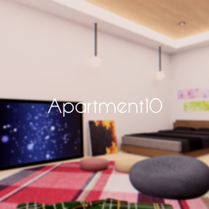 【VRChat想定】Apartment10【ワールドアセット】