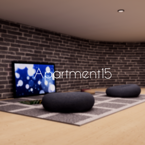【VRChat想定】Apartment15【ワールドアセット】