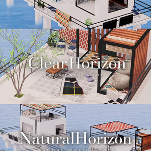 【SWセール中！】【VRChat想定】HorizonTrilogy (3アセットお得パック)【ワールドアセット】