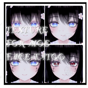 ✙vrc✙＋タトゥーテクスチャー✙十＋☆♥∔face＋tatoo＋texture∔FOR萌Moe
