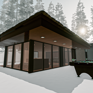 【VRChat Winter Modern Villa / トリシアのウィンターモダンヴィラ】