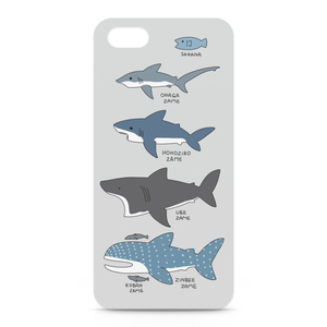 サメと魚ケース(iPhone)