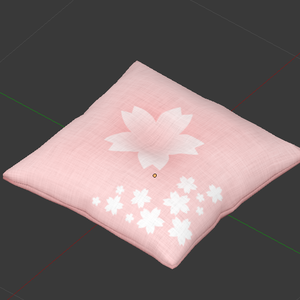 座布団　3Dモデル