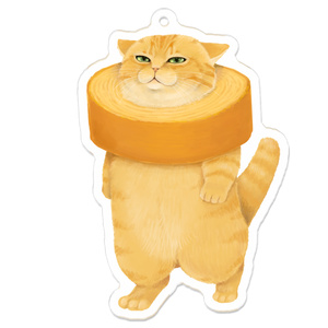 バウム猫　アクリルキーホルダー