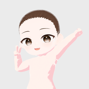 vroid chibi base <vroid> 素体  cute female