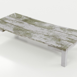 古びた木製ベンチ - Old wooden bench