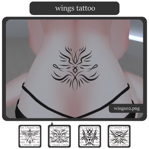 Wings tattoo 缩略图 2