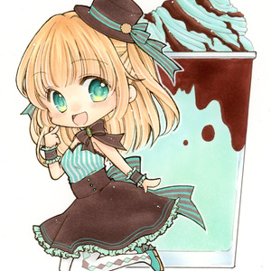 【アクリルキーホルダー】チョコミントちゃん