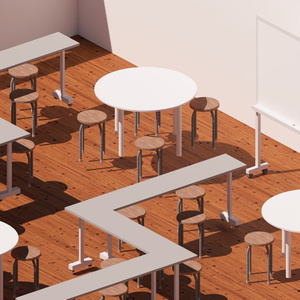 建築課題用｜グループワーク家具セット（SketchUp .skp）