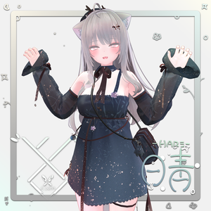 VRChat想定衣装モデル 【「晴」HARE 】（萌・桔梗・セレスティア用）
