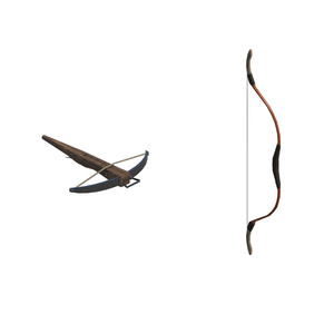 Bow & Crossbow for VRChat with Firing Gimmick [3D Model]