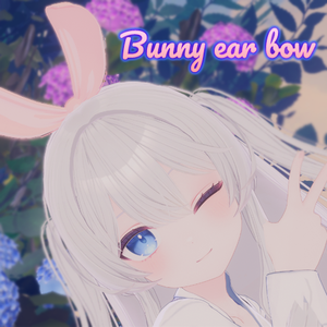 bunny ear ribon bow (liltoon)