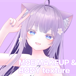 ♡ 萌, Moe ♡ moe make up & body texture ! 萌メイク!