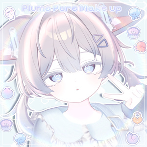 ⯎ 【プラム / Plum 】 Plum Pure make up & body texture + Face Blendshapes ⯎プラム メイク テクスチャ ⯎