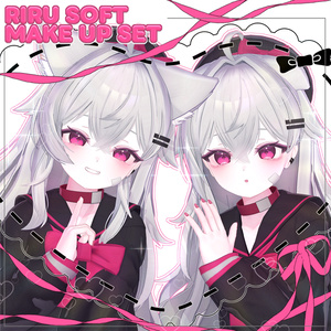【りる, RIRU】 Riru Soft make up & body texture + Face Blendshapes 【りる メイク テクスチャ 】