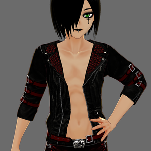 Red and Black Leather Slipknot Jacket