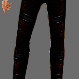 Red and Black Goth Pants