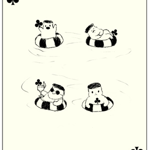 エリンギトランプ『クラブの4』