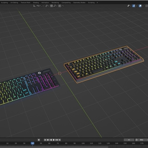 【Free】ゲーミングマウス　キーボード【3dmodel】 缩略图 7