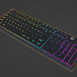【Free】ゲーミングマウス　キーボード【3dmodel】 缩略图 14
