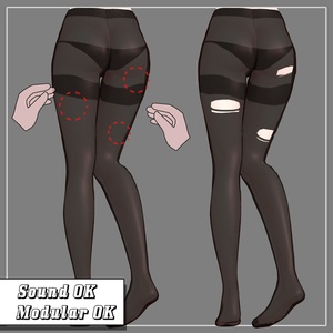 【5アバター対応】 Ripping Stockings 【VRChat想定】 缩略图 2