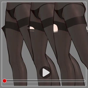 【5アバター対応】 Ripping Stockings 【VRChat想定】 缩略图 3