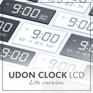 Udon Clock LCD Lite