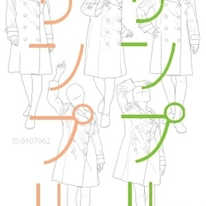 【ポーズ／洋服】続・洋服シワ