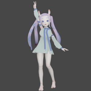 [二次創作]至恋イクストリームさんの３Dモデル