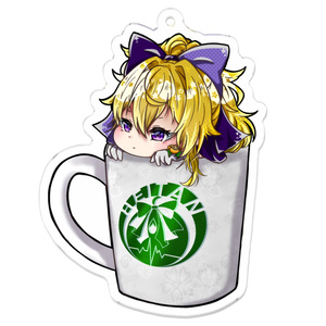 【華々里らなん 二周年記念】アクリルキーホルダーA-マグカップデザイン-