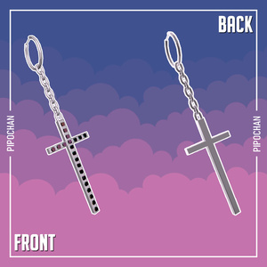 [Free DL]ピアス Cross Earrings 缩略图 3