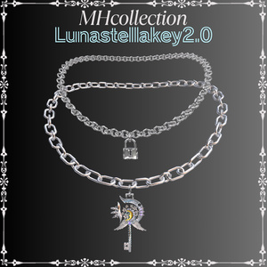 【VRC想定/18アバター対応】MH Lunastellakey2.0 ネックレス/ピアス