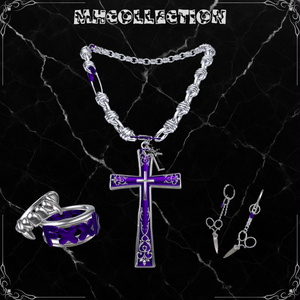 【VRC想定/19アバター対応】MH Crosspack ネックレス/ピアス/リング