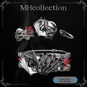 【VRC想定/14アバター対応】【MA対応】MH Allin Bangle&Ring