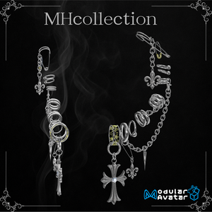 【VRC想定/20アバター対応】【MA対応】MH Crossbrillar Earring