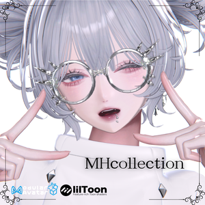 【VRC想定】【MA対応】MH Wavepunk眼鏡 