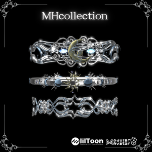 【VRC想定/18アバター対応】【MA対応】MH SOL&LUNA Bangle